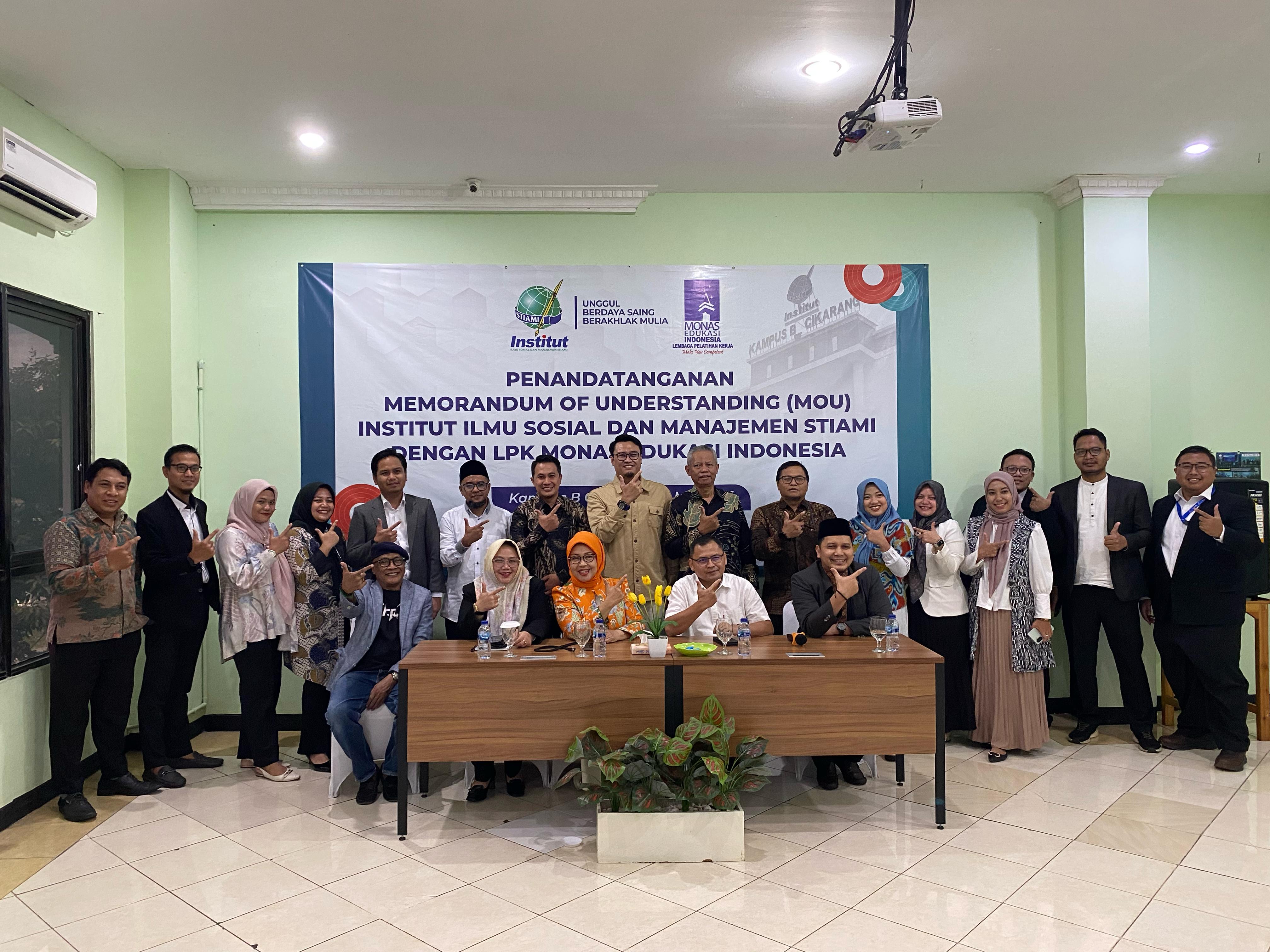 Kolaborasi Institut STIAMI – LPK Monas Edukasi: Membangun Masa Depan Lewat Pendidikan dan Pelatihan